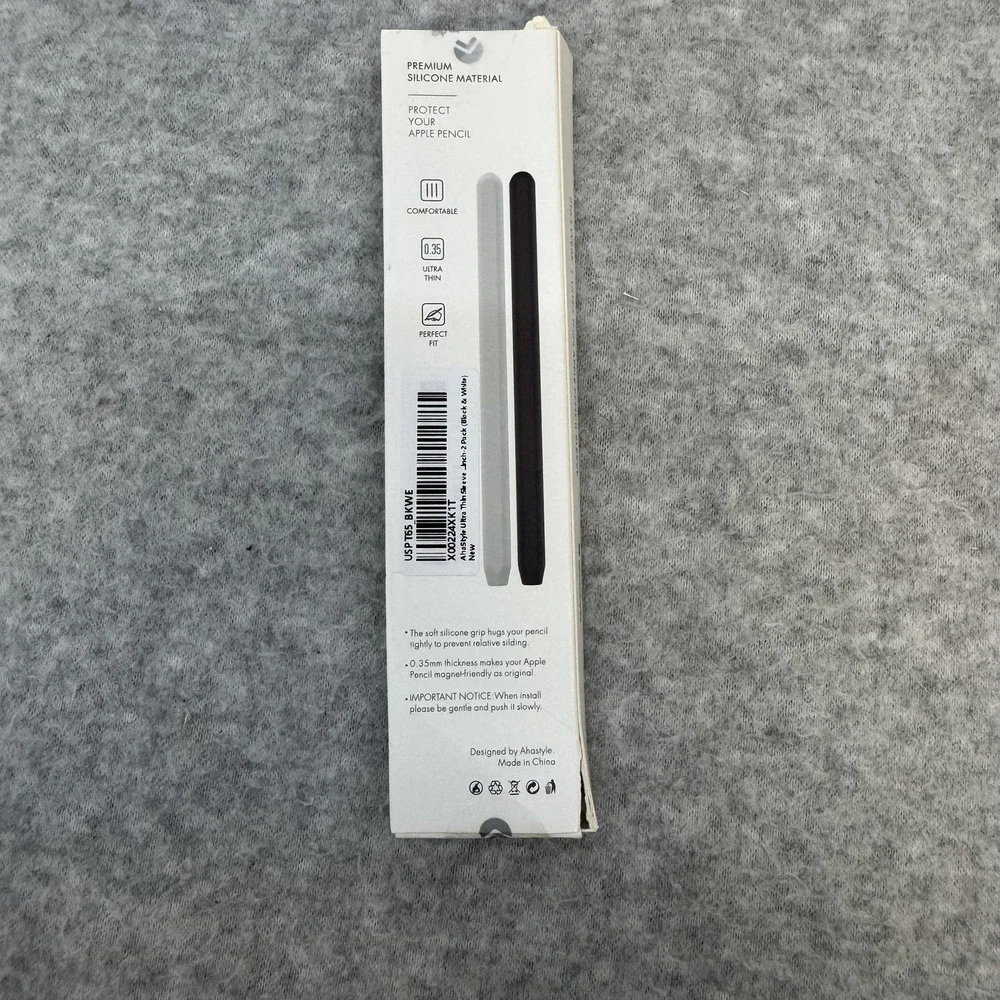 AhaStyle Apple Pencil Sleeve 2 Pack Ultra Thin PT65-WEBK for 2nd Generation Only